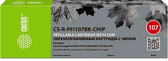 Картридж перезаправляемый струйный Cactus CS-R-PFI107BK-CHIP черный (260мл) для Canon imageProGRAF iPF670/680/685/770/780/785 с чипом
