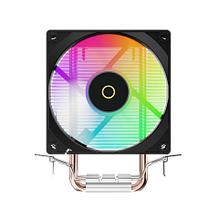 Кулер для процессора Ocypus Gamma A20 BK ARGB, 92mm FARGB FAN, Top FARGB Panel, 2 HEAT PIPES, 3-PIN, 1900 RPM, 21DBA, HYDRO BEARING, LGA115X/1200/1700/18XX, AM4/AM5
