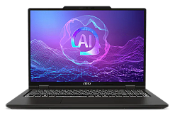 Ноутбук MSI VenturePro 16 AI A2HVEG-042XRUY Core Ultra 5 225H, 16" 16:10 2K (2048 x 1280) OLED 120Hz, DDR5 16GB (8GB*2), 512GB SSD,NV RTX4050 6GB GDDR6,75Whr,1.9kg,1y,DOS,Solid Gray