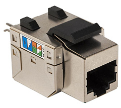 Модуль Keystone RJ45, Cat.5E, STP, 90 градусов, белый