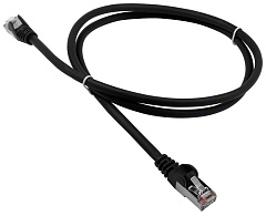  Патч-корд LANMASTER LSZH FTP кат.5e, 1.0 м, черный