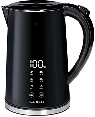 Чайник электрический Scarlett SC-EK21S66 1.7л. 2200Вт черный корпус: металл