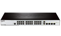 Управляемый коммутатор D-Link DES-3200-28, 24-Port 10/100Mbps + 2 Combo 1000BASE-T/SFP + 2 SFP L2 Management Switch