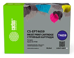Картридж струйный Cactus CS-EPT46S9 T46S9 св.сер.пигм. (30мл) для Epson SureColor SC-P700 с чипом