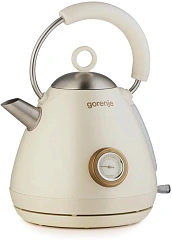 Чайник электрический Gorenje K17CD 1.7л. 2200Вт бежевый корпус: металл/пластик