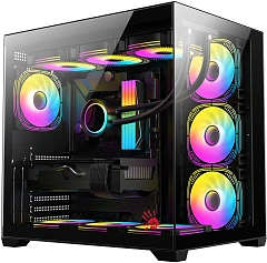Корпус Bloody CC-122 черный без БП ATX 10x120mm 1xUSB2.0 1xUSB3.0 audio