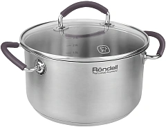 Кастрюля/ Кастрюля Rondell Akzent RDS-1388 3.1л. d=20см (с крышкой) стальной