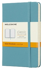 Блокнот Moleskine CLASSIC MM710B35 Pocket 90x140мм 192стр. линейка твердая обложка голубой