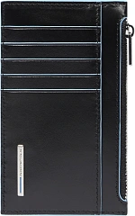 Чехол для кредитных карт Piquadro Blue Square PP6561B2R/N черный натур.кожа