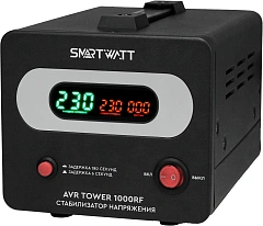 Стабилизатор напряжения Smartwatt AVR Tower 1000RF 1000ВА черный