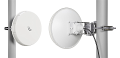 Комплект из двух точек доступа MikroTik Wireless Wire nRAY (Pair of preconfigured nRAYG-60ad devices for 60Ghz link (60GHz antenna, 802.11ad wireless, two core 1.2GHz CPU, 256MB RAM, 1x Gigabit LAN, RouterOS L3, POE, PSU) for 1Gbps