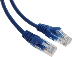 Кабель Cablexpert Патч-корд UTP PP12-1M/B кат.5e, 1м, литой, многожильный (синий)