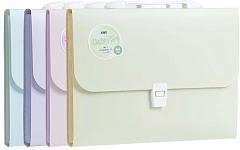 Папка-портфель Deli Colorful EF612 7 отдел. A4 полипропилен ассорти