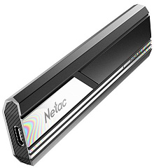 Ssd накопитель Netac ZX10 2TB USB 3.2 Gen 2 Type-C External SSD, R/W up to 1050/1050MB/s, with USB C to A cable and 10Gbps USB C to C cable 5Y wty