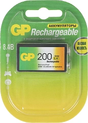 Аккумулятор GP 20R8H 9V NiMH 200mAh (1шт)