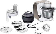 Кухонная машина Bosch Mum5 MUM5XW10 планетар.вращ. 1000Вт белый/бежевый