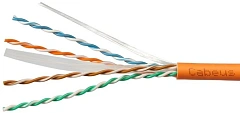 Кабель информационный Cabeus UTP-4P-CAT.6-SOLID-LSZH-100 кат.6 U/UTP 4 пары LSZH внутренний 100м оранжевый