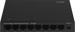 Коммутатор CUDY 8-Port Gigabit Light Managed Switch 8-Port Gigabit Light Managed Switch, 8 10/100/1000M RJ45 Ports, Desktop Metal Case, Power Saving, Plug & Play, Local management via WEB GUI, support STP/RSTP, 802.1Q/MTU/Port Based/Voice VLAN