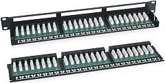 Патч-панель Cabeus PLHD-48-CAT.5E-DUAL 19" 1U 48xRJ45 кат.5E UTP