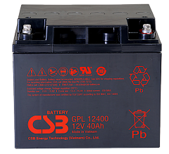 АКБ CSB Аккумуляторная батарея для ИБП (10-12 лет) (12V/40Ah)