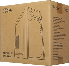 Корпус KingPrice KPCC-MN208 черный mATX 1x80mm 2x120mm 2xUSB2.0 audio [KPCC-MN208]