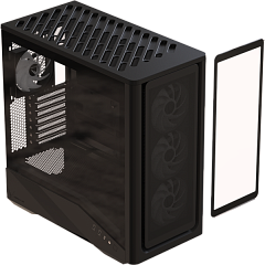 корпус Formula V Line Air Power G9 DUO PA Black, ATX, TYPE-C*1, USB3.0*2, MESH/GLASS FRONT PANEL, FRONT 3x PERFORMANCE ARGB, REAR 1x PERFORMANCE ARGB