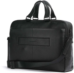 Деловая сумка мужская Piquadro Russel CA6026W137/N с отделением для ноутбука 15.6" черная натур.кожа