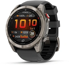 Смарт-часы Garmin Fenix 8 Pro 51mm AMOLED 1.4" AMOLED корп.серебристый рем.желтый (010-03199-11)