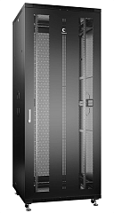 Шкаф коммуникационный Cabeus ND-05C-42U80/100-BK Шкаф монтажный 19" напольный для распр. и серверного оборудования 42U 800x1000x2055mm (ШхГхВ) передняя и задняя перфорир. двери