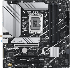 Материнская плата ASUS PRIME B760M-A WIFI, LGA1700, B760, 4*DDR5, 4*SATA, 2*M.2, 2*USB 3.2, 4*USB 2.0, 3*PCIx16, DP+2*HDMI, mATX; 90MB1EL0-M1EAY0