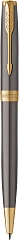 Ручка шариков. Parker Sonnet Grey Core GT (2213679) M черн. черн. подар.кор.