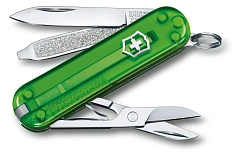 Нож перочинный Victorinox Classic SD Green Tea (0.6223.T41G) 58мм 7функц. подар.коробка
