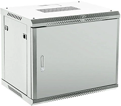 Шкаф коммутационный Rexant (04-0964-121) настенный 9U 450x600мм пер.дв.металл серый 230град. металл