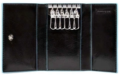 Ключница Piquadro Blue Square PC1396B2/N черный натур.кожа