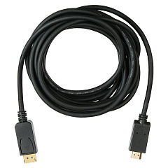 Кабель аудио-видео Buro v. 1.2 DisplayPort (m)/HDMI (m) 5м. позолоч.конт. черный (BHP DPP_HDMI-5)