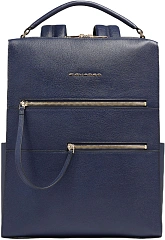Рюкзак женский Piquadro Patricia CA6839W140BM/BLU темно-синий натур.кожа