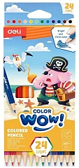 Карандаши цв. Deli EC143-24 Colorwow 24цв.