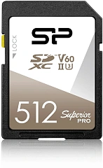 Флеш карта SDXC 512GB Silicon Power SP512GBSDXJV6V10 Superior Pro V60 w/o adapter