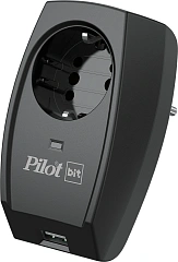 Сетевой фильтр Pilot Bit (USB) (1 розетка) черный (коробка)