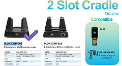 Двухслотовый зарядный и коммуникационный кредл M3 Mobile ASSY: UL20/UL30 2-Slot charging & USB host client cradle for 1xUL20 & 1xUL20 spare battery. Requires power supply (UL20-PWSP-2XX; sold separately)