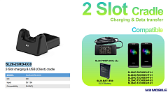 Двухслотовый зарядный и коммуникационный кредл M3 Mobile ASSY: SL20 2-Slot charging USB(Client) cradle for 1xSL20 1xSL20 spare battery. Requires power supply PN SL20-PWSP-2EU