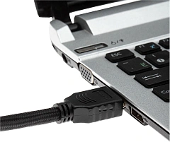 Кабель аудио-видео Cactus CS-HDMI.2-5 HDMI (m)/HDMI (m) 5м. позолоч.конт. черный