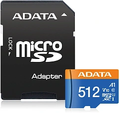 Карта памяти ADATA 512GB Premier microSDXC UHS-I Class 1