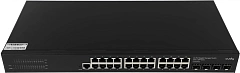 Коммутатор CUDY GS2024S2 24-Port Layer 2 Managed Gigabit Switch with 4 Gigabit SFP Slots 24-Port Layer 2 Managed 10/100/1000M Switch, 24 Gigabit Ethernet ports + 4 Gigabit SFP ports + 1 management port, backplane bandwidth 56Gbps