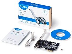 Адаптер беспроводной связи (Wi-Fi) CUDY Gigabit PCI Express Adapter Gigabit PCI Express Network Adapter, Realtek Chipset, 10/100/1000Mbps RJ45 port, Auto MDI/MDIX
