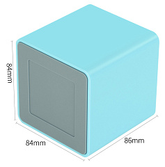 Подставка Deli ENS011blue Nusign 2отд. для письменных принадлежностей 84х84х86мм синий пластик