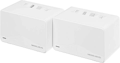 Бесшовный Mesh роутер Mercusys Halo H25BE (HALO H25BE(2-PACK)) BE3600 10/100/1000BASE-TX белый (упак.:2шт)