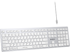 Клавиатура A4Tech FBX50C белый USB беспроводная BT/Radio slim Multimedia (FBX50C WHITE)