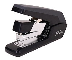 Степлер настольный Deli E0371black Exceed 24/6 26/6 26/8 (50листов) снижение усилия черный 100скоб коробка