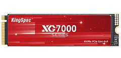 твёрдотельный накопитель KingSpec SSD 512GB M.2 2280 PCIe 4.0 x4 NVMe R7200/W4400MB/s 3D NAND MTBF 1M 630000/390000 IOPS 300TBW